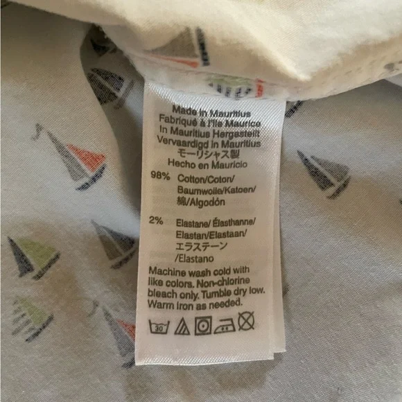 Men’s XS J. Crew Mercantile Flex button down shirt with sailboats - Picture 6 of 6